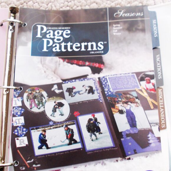 Creative Memories Scrapbooking Binder Organizer Page Patterns - Picture 7 of 11